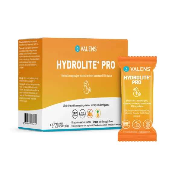 Valens, Hydrolite+ Pro prašek za pripravo napitka, 20 vrečk