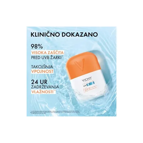 Vichy, Capital Soleil UV Aqua nevidni vlažilni fluid ZF50, 50 ml