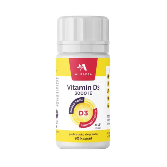 Almadea, Vitamin D3 3.000 I.E., 90 kapsul