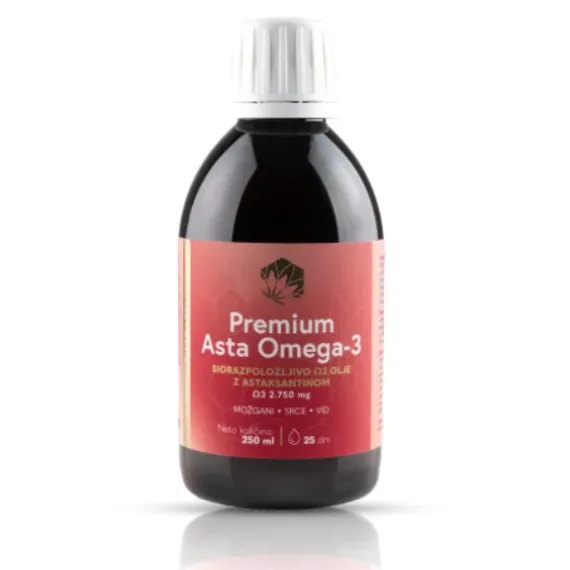 Premium Asta Omega-3 olje, 250 ml