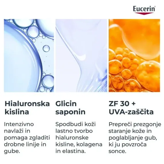 Eucerin, Hyaluron Filler+3x Effect paket dnevna krema ZF30, 50 ml + dnevna krema refill, 50 ml