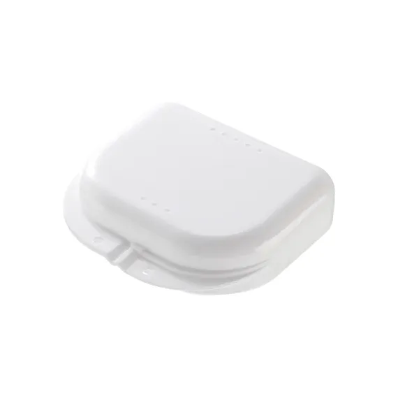 Mediblink, posodica za zobni aparat S, bela M040