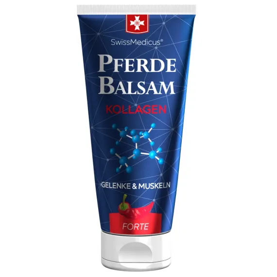 SwissMedicus konjski balzam s kolagenom, grelni, 200 ml