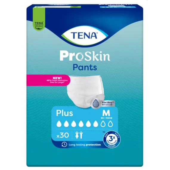 Tena, Pants ProSkin inkontinenčne hlačke Plus, Medium, 30 hlačk