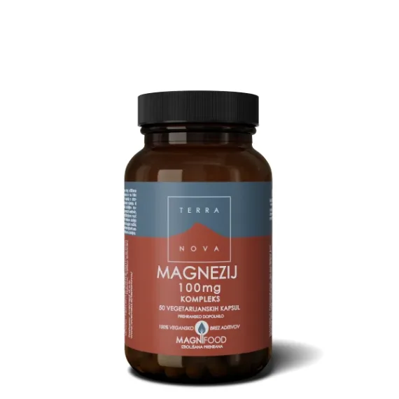 Terranova, Magnezij 100 mg kompleks, 50 kapsul