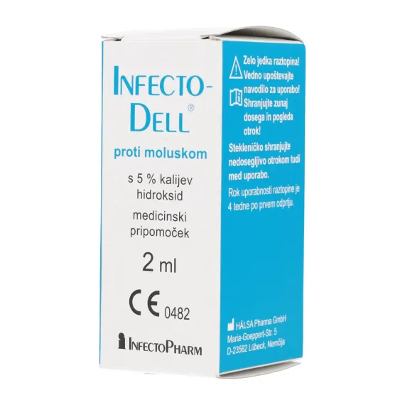 InfectoDell, 5% kalijevega hidroksida, 2 ml