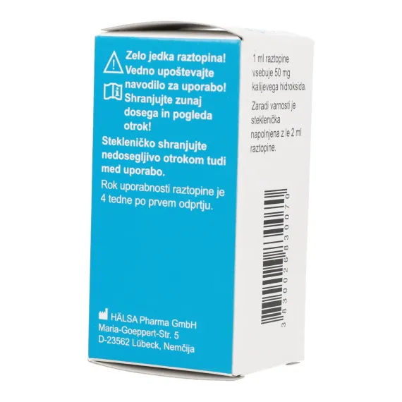 InfectoDell, 5% kalijevega hidroksida, 2 ml