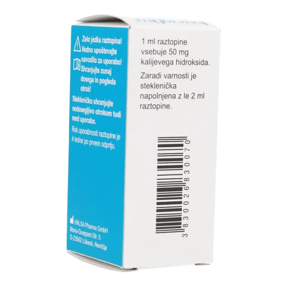 InfectoDell, 5% kalijevega hidroksida, 2 ml