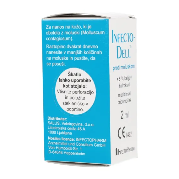 InfectoDell, 5% kalijevega hidroksida, 2 ml