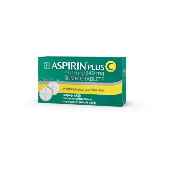 Aspirin plus C 400 mg/240 mg šumeče tablete, 10 tablet