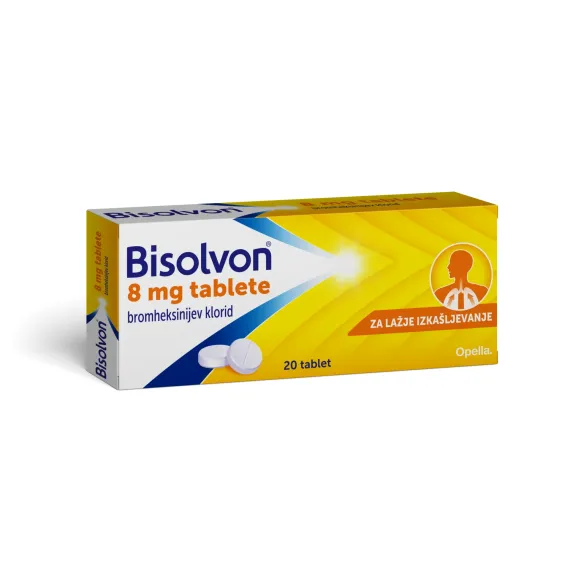 Bisolvon 8 mg tablete, 20 tablet