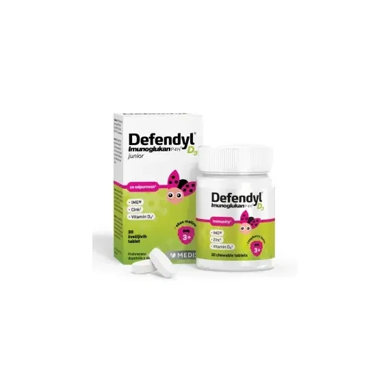 Defendyl-Imunoglukan P4H® D₃, 30 žvečljivih tablet