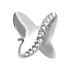Biojoux, uhani metuljček z vrsto kristalčkov, BJT213